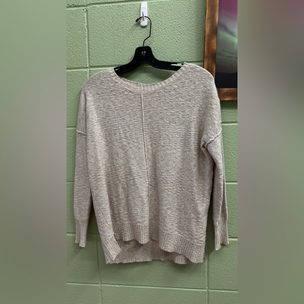Elegant Beige Women's Crew Neck Sweater